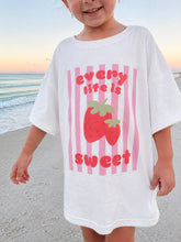 Load image into Gallery viewer, Every Life Is Sweet | TODDLER Pro-Life Strawberry T-Shirt (2T-5T) | 100% Cotton
